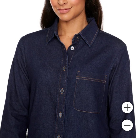 Buffalo Stretch Denim Shirt Blue - Picture 6 of 16